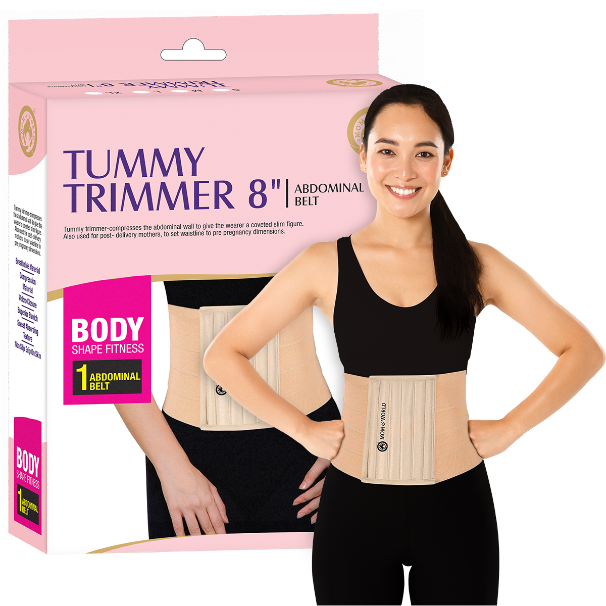 Tummy Trimmer 8 Abdominal Belt Mom and World