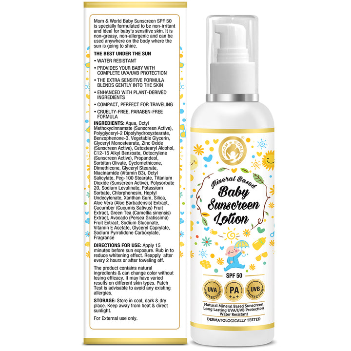 Mineral Based Baby Sunscreen Lotion, 120ml