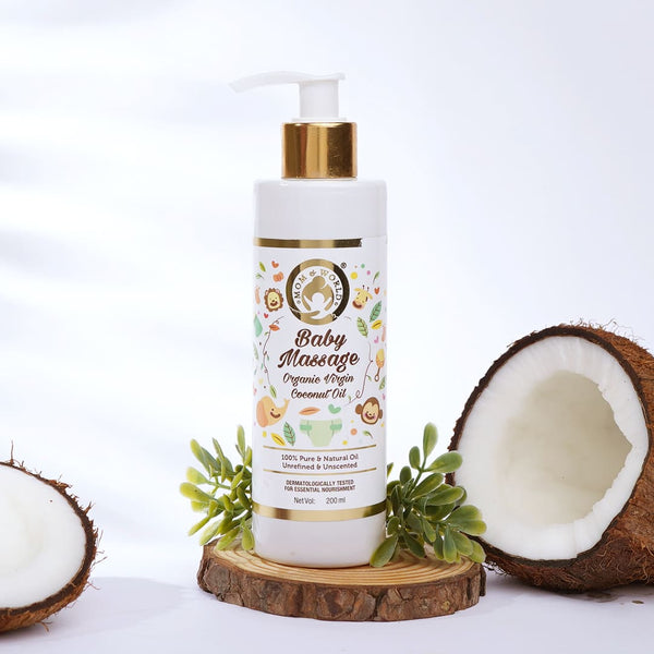 Baby Massage Pure Organic Virgin Coconut Oil, 200 ml