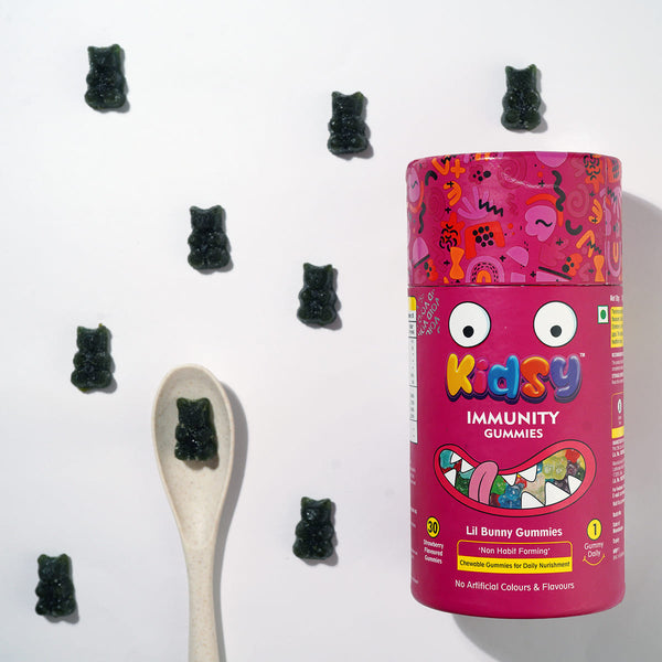 Kidsy Immunity Gummies, 30 (Strawberry Flavour) Gummies