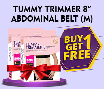 Tummy Trimmer 8″ Abdominal Belt – Medium(30-34), Pack of 2