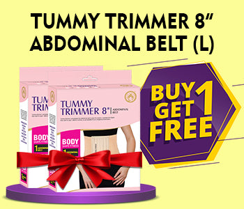 Tummy Trimmer 8″ Abdominal Belt – Large(34-38), Pack of 2